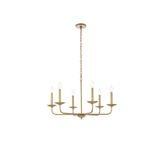Cohen 30 inch pendant in brass {1}
