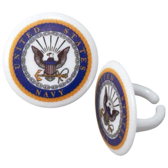 United States Navy Cupcake Rings, 12ct {2}