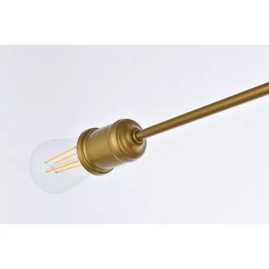 Xavier 4 lights flush mount in brass {4}