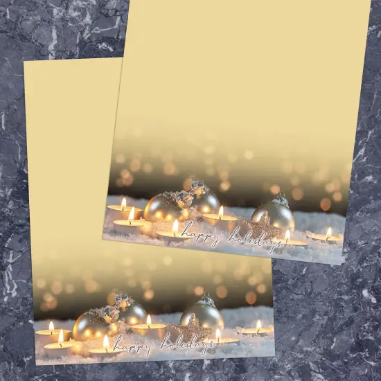Great Papers! Holiday Glow Letterhead, Invitations and Announcements, Printer Friendly, 8.5" x 11", 50 Pack {2}