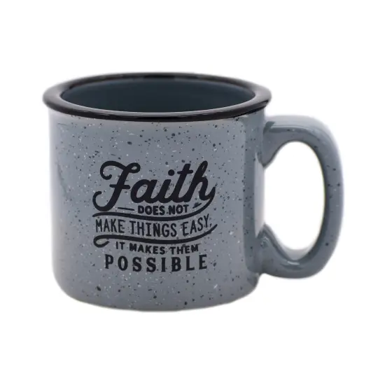 Dexsa Faith Does Not Make Things 15 ounce Designer Ceramic Mug {1}