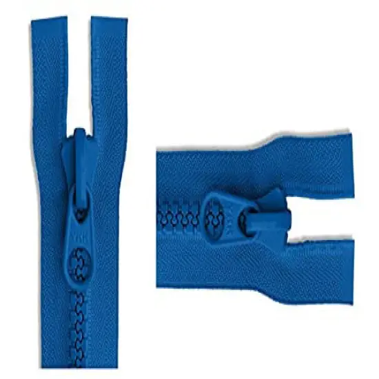 #10 Royal Blue Separating Molded Vislon Sleeping Bag & Tent YKK Zipper - Color: Royal Blue #918 - Choose Your Length - Made in The United States (1 Zipper Per Pack) (108" Inches) {1}