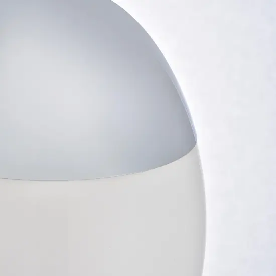 Eclipse 5 Lights Chrome Pendant With Frosted White Glass {5}