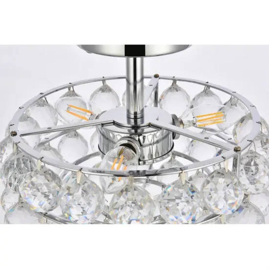 Savannah 12 inch flush mount in chrome {6}