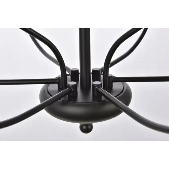 Westley 9 lights pendant in black {6}