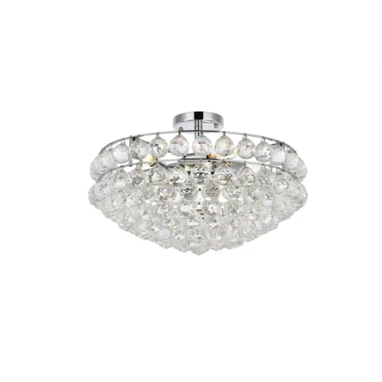 Savannah 20 inch flush mount in chrome {3}