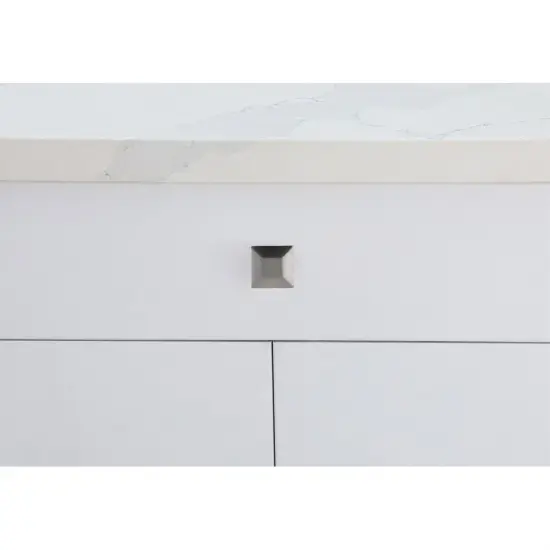 Cecil 1.3" Brushed Nickel Square Knob Multipack (Set of 10) {2}