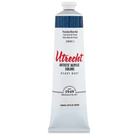 Utrecht Artists' Acrylic Paint - Prussian Blue Hue, 5 oz Tube {1}