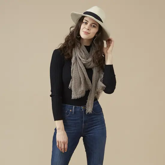 Tickled Pink Navy Herringbone Wool Gloves {3}