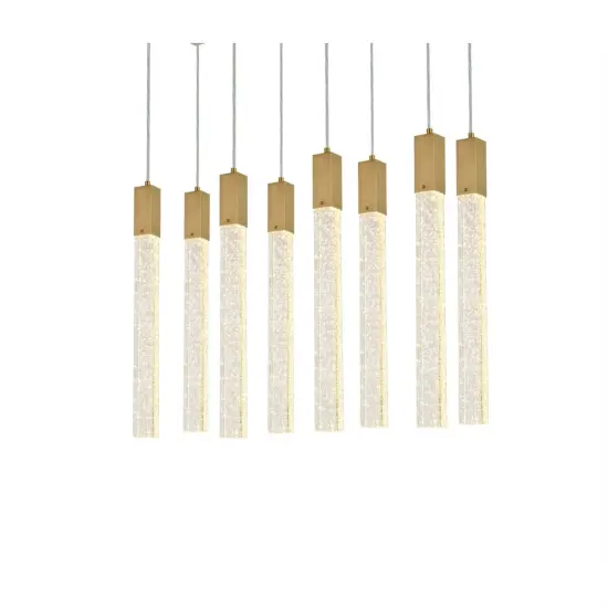 Weston 8 lights pendant in satin gold {3}