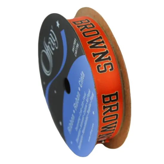 Browns Printed Ribbon 5/8-inch Width, 9 Foot Spool {1}