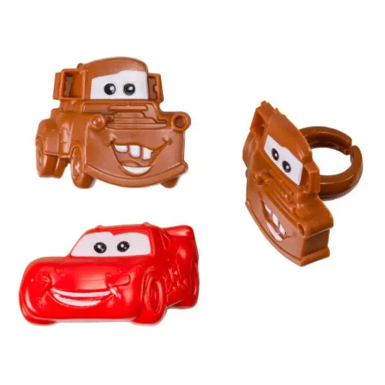 Cars Mater & McQueen Cupcake Rings, 12ct {2}