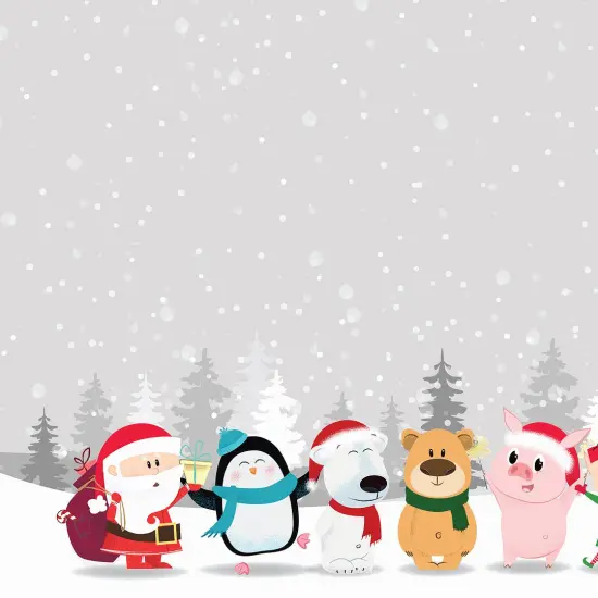 Great Papers! Winter Friends Holiday Letterhead, Invitations and Announcements, Printer Friendly, 8.5"x11", 80 Pack {2}