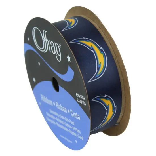 San Diego Chargers NFL Printed Ribbon 7/8-Inch Width, 9 Foot Spool {1}