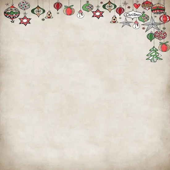 Great Papers! Vintage Ornaments Holiday Letterhead, Invitations and Announcements, Printer Friendly, 8.5"x11", 80 Pack {1}