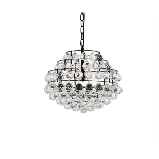 Savannah 16 inch pendant in black {3}