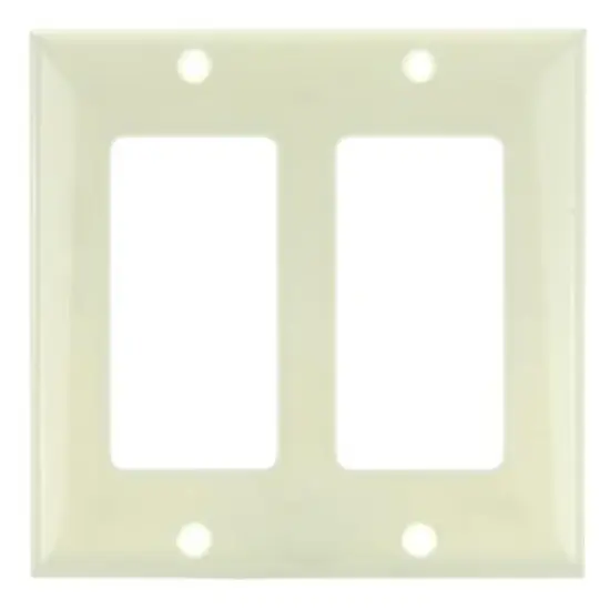 SUNLITE 2 Gang Decorative Plate Almond Color E302A {1}