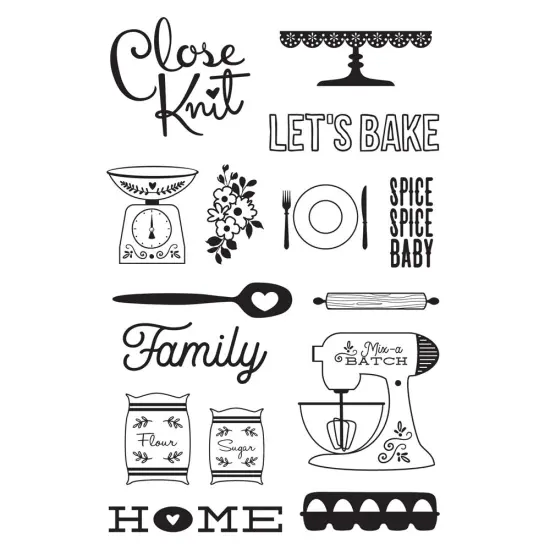 What's Cookin'? Photopolymer Clear Stamps-15/Pkg {2}