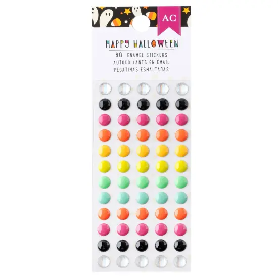 American Crafts Happy Halloween Enamel Dots-60/Pkg {1}