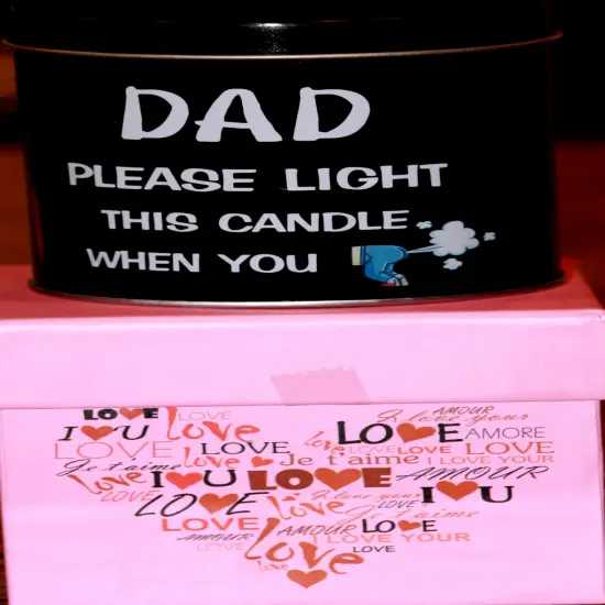 Dad Candle In Gift Box {1}