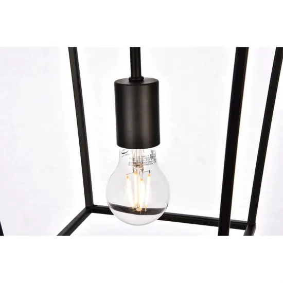 Maddox Collection Pendant D9.75 H14.5 Lt:1 Black Finish {4}