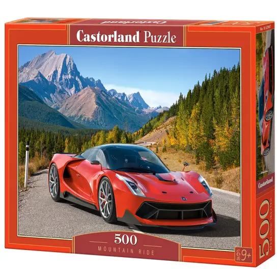 500 Piece Jigsaw Puzzle, Mountain Ride, Fast & Furious, Fast Cars, Landscape puzzle, Adult Puzzle, Castorland B-52967 {1}