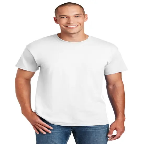 Gildan&reg; Dryblend Short Sleeve Men&rsquo;s Crewneck Tee White {1}