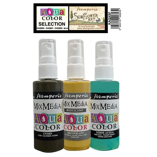 Stamperia Aquacolor 3/Pkg-Sunflower Art {1}