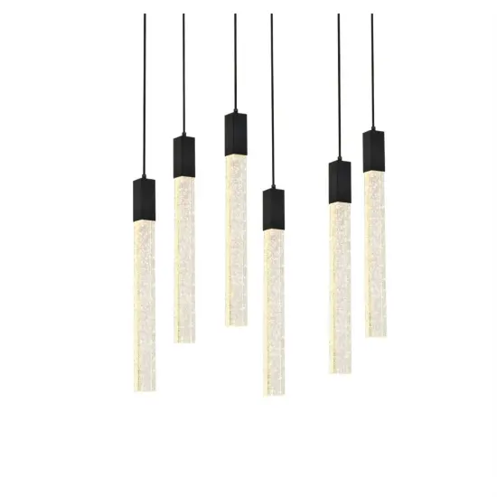 Weston 6 lights pendant in black {3}