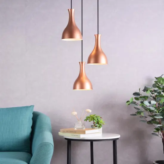 Aiken 3 Light Honey Gold Pendant {2}