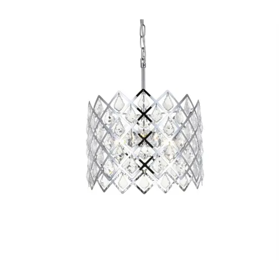 Lyla 13 inch pendant in chrome {3}