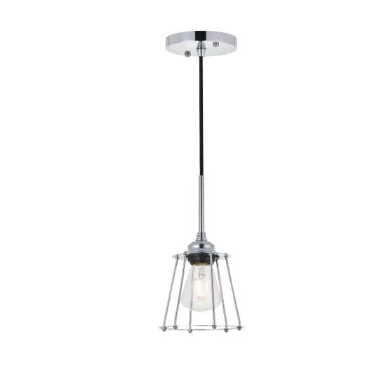 Auspice 1 light chrome Pendant {6}