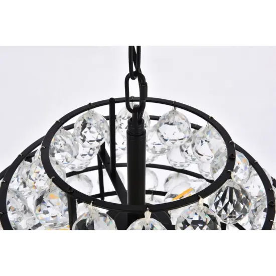 Savannah 16 inch pendant in black {6}