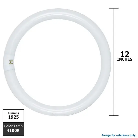Satco FC12T9 32w 12 inch 4100k Cool White G10Q Circline Fluorescent Light Bulb {2}