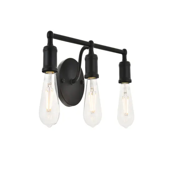 Serif 3 light black Wall Sconce {6}