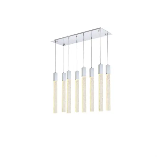 Weston 8 lights pendant in chrome {1}