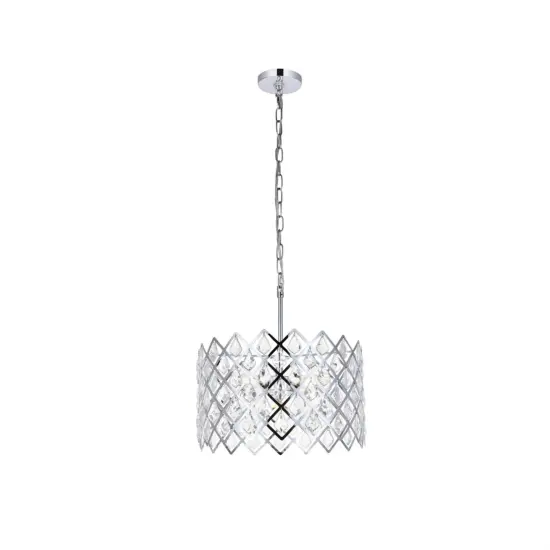 Lyla 16 inch pendant in chrome {1}