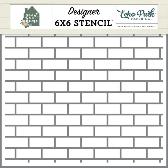 Echo Park Stencil 6"X6"-Subway Tiles Small, Good To Be Home {1}