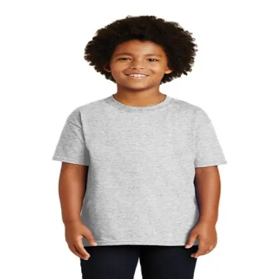 Gildan&reg; Classic Fit Crewneck short sleeve Youth Tee Ash {1}