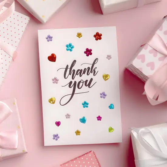 Wrapables Crystal Rhinestone Gem Stickers, Bling Jewel Adhesives for DIY Arts & Crafts, Smartphones, Water Bottles, Sunglass Cases (Set of 6) Stars and Squares {6}