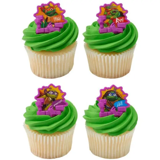 Teenage Mutant Ninja Turtles Turtle Power Cupcake Rings, 12ct {3}