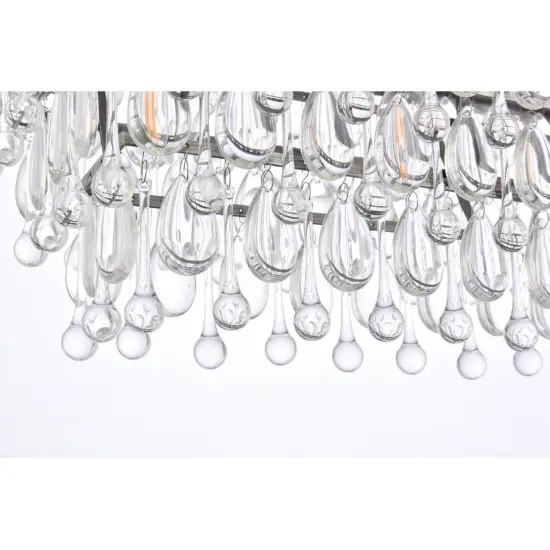 Nordic 40 inch rectangle pendant in antique silver {4}