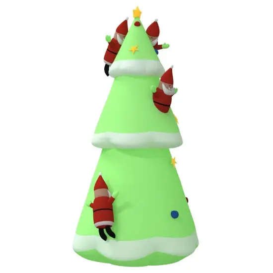 Inflatable Christmas Tree with LEDs 196.9" {4}