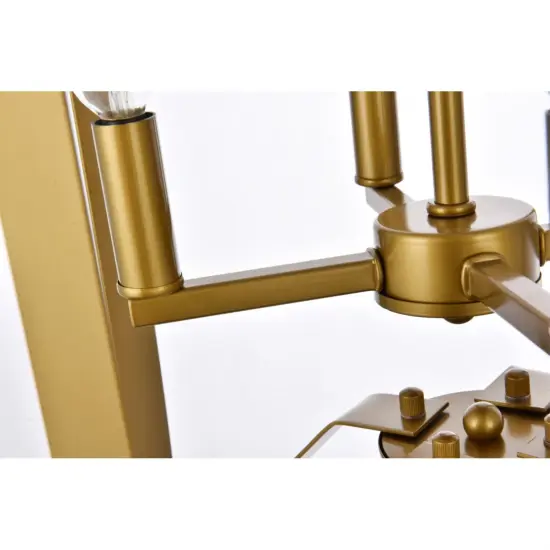 Hoffman 4 lights pendant in brass {6}