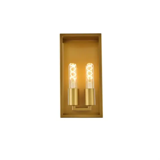 Voir 2 lights wall sconce in brass {1}
