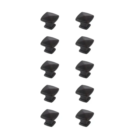 Marcel 1.2" Oil-rubbed Bronze Square Knob Multipack (Set of 10) {1}