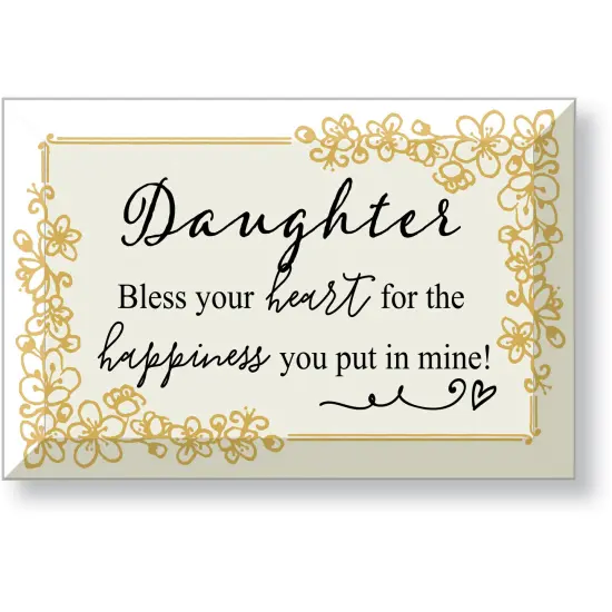 Dexsa Daughter Glass Plaque with Easel-4"x6" {1}
