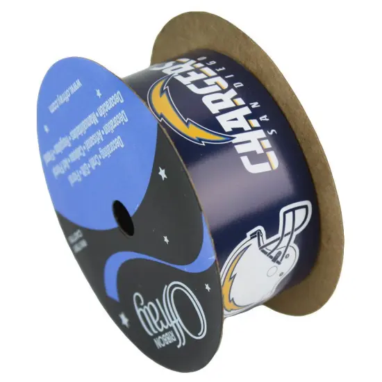 San Diego Chargers NFL Printed Ribbon 1-5/16-Inch Width, 12 Foot Spool {1}