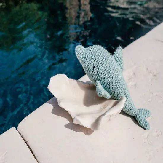Hoooked Amigurumi DIY Kit W/Eco Barbante Yarn-Dolphin Sado {2}