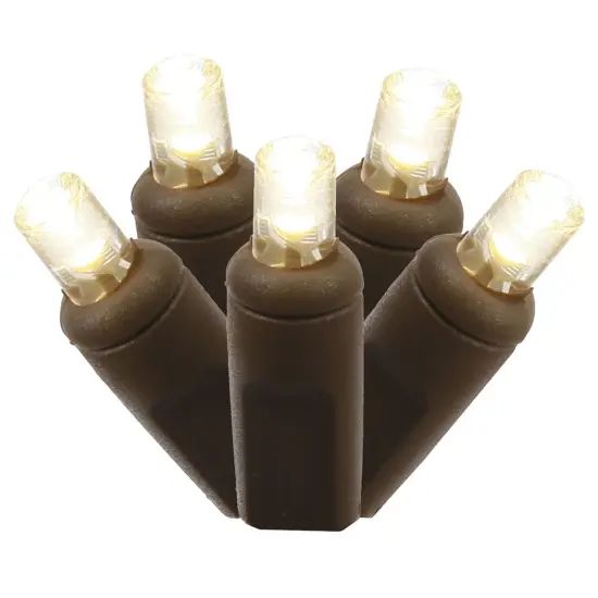 100Lt Warm White LED / Brown Wire WA EC Set 6in. x50 ft. {1}